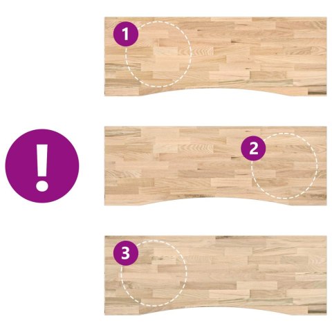 Biurko Czarny i naturalny 140 x 60 cm Dąb lite