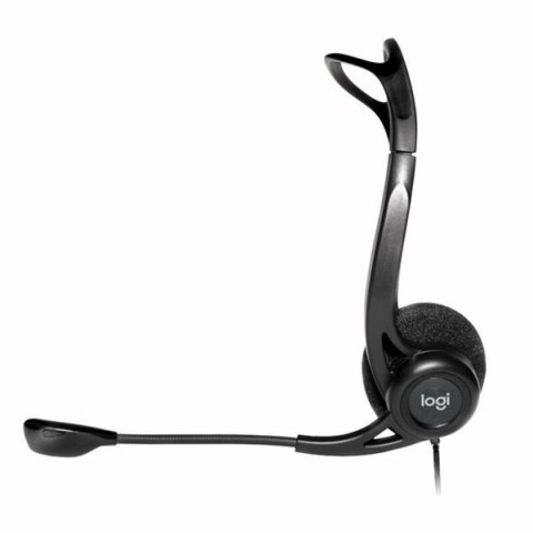 Słuchawki z Mikrofonem Logitech 981-000100 Czarny