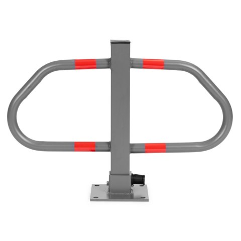 Blokada parkingowa składana zapora 50 cm na klucz z odblaskowymi pasami