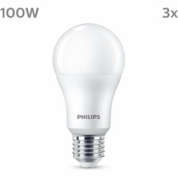 Żarówka LED Philips A67 Biały E 100 W E27 3 Sztuk (4000 K)