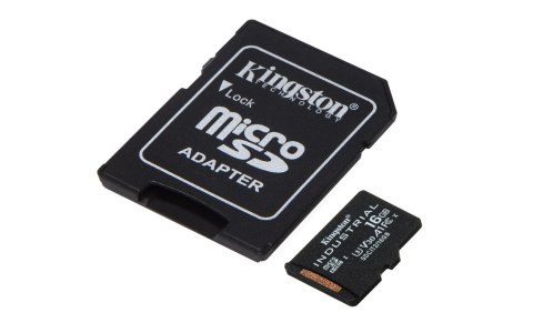 KINGSTON microSDHC 16GB Industrial C10 A1 pSLC Card