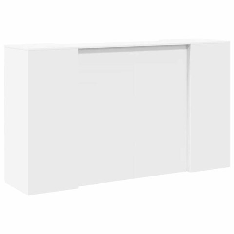 Biurko recepcyjne białe 180x50x103,5 cm Drewno konstrukcyjne