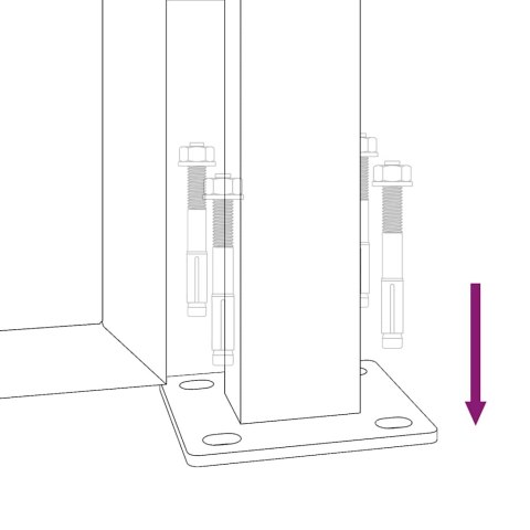 Furtka ogrodowa, 100x175 cm, stal kortenowska, motyw prostokąty