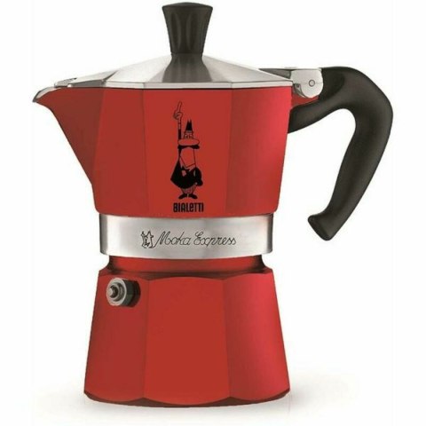 Włoska Kafeterka Bialetti 0004942/NP 3 Šálky Czerwony Aluminium