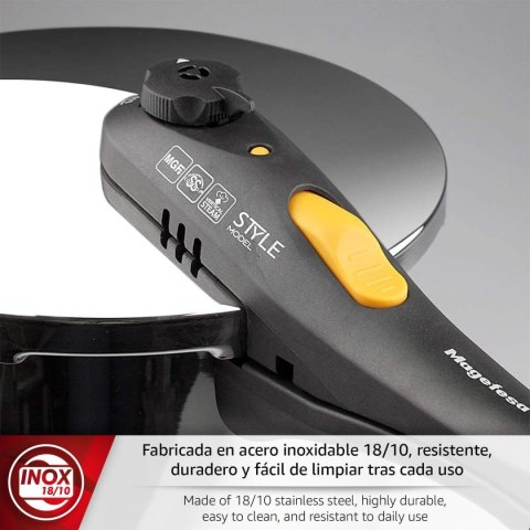 Set Garnków Express Magefesa STYLE 3+6L 3 L 6 L Stal nierdzewna Plastikowy 2 Części