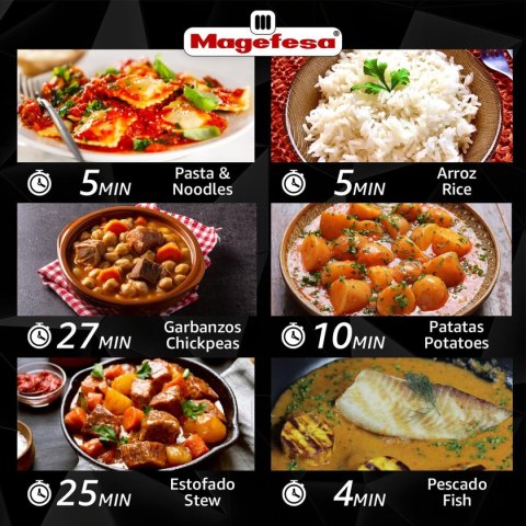 Set Garnków Express Magefesa STYLE 3+6L 3 L 6 L Stal nierdzewna Plastikowy 2 Części