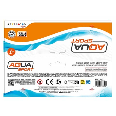 Okulary do Nurkowania AquaSport (12 Sztuk) Dziecięcy