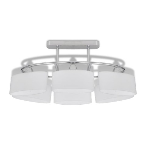 VidaXL Lampa sufitowa z kloszami elipsoidalnymi, 4 szt., E14