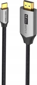 Kabel USB-C do HDMI Vention 4K@60Hz w oplocie 2m szary