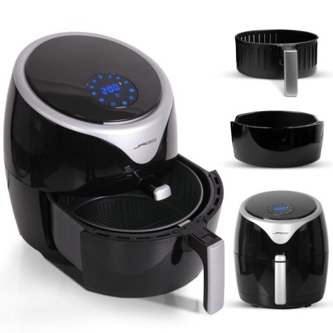 Frytkownica na gorące powietrze - czarna