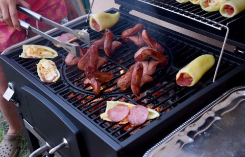 Grill na węgiel drzewny - ruszt żeliwny ROYAL