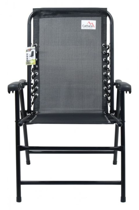 Krzesło ogrodowe składane Trieste - 59 x 95 x 67 cm, czarne