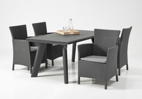 Krzesło polirattanowe MONTANA grafit