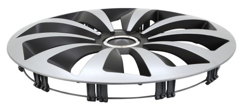 Osłona koła Fox Ring 16 ", jednoczęściowa - czarno / srebrna