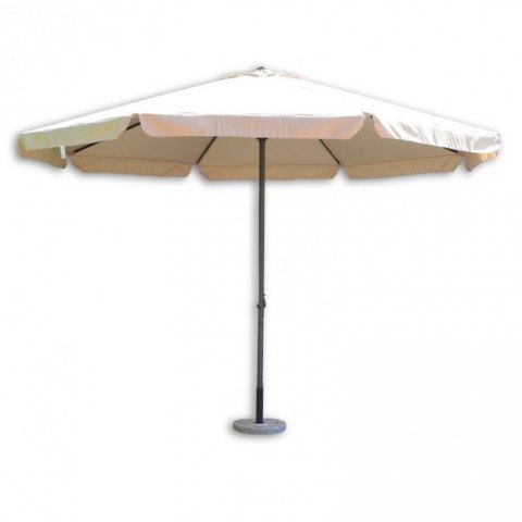 Parasol ogrodowy STANDART beżowy z korbką ø4 m