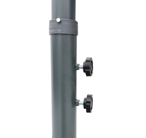 Parasol ogrodowy prostokątny na wysięgniku bordowy 270 x 270 cm