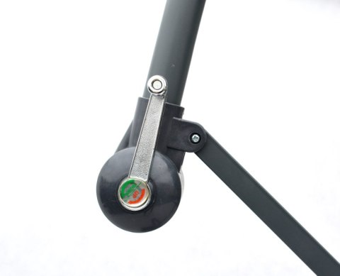 Parasol ogrodowy prostokątny na wysięgniku bordowy 270 x 270 cm