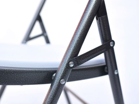 Składane krzesło gastronomiczne - 87 x 53 x 46 cm, białe