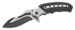 CATTARA Nóż składany COBRA 20cm ze srebrno-czarnym zabezpiec