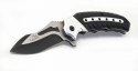 CATTARA Nóż składany COBRA 20cm ze srebrno-czarnym zabezpiec