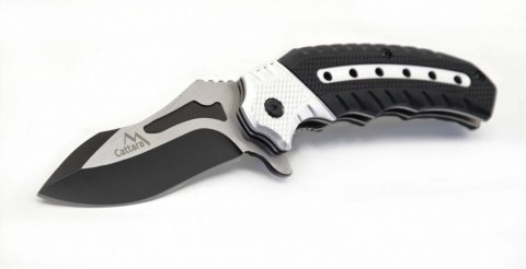 CATTARA Nóż składany COBRA 20cm ze srebrno-czarnym zabezpiec