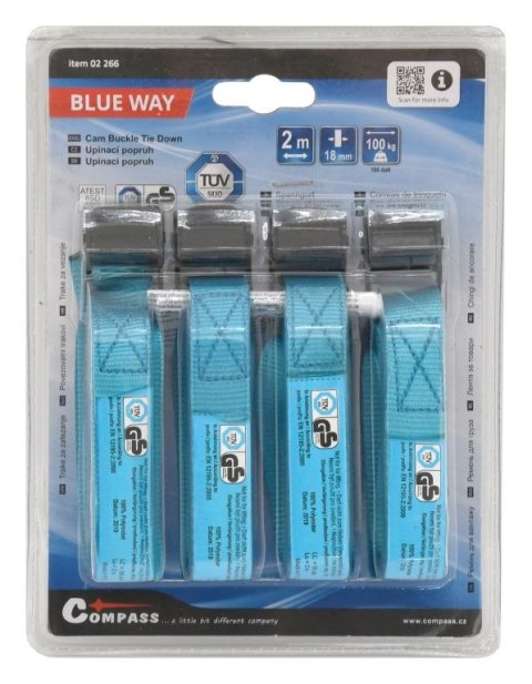 Compass Taśmy mocujące, 4 x 2 m