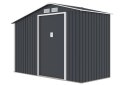 Domek ogrodowy LUKE A, 195 x 278 x 127 cm, szary