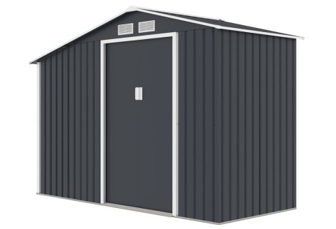 Domek ogrodowy LUKE A, 195 x 278 x 127 cm, szary