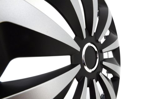 Kołpak Fox Ring 13" jednoczęściowy - czarny / srebrny