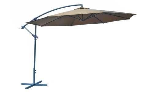 Parasol metal ø 350 cm - brązowy
