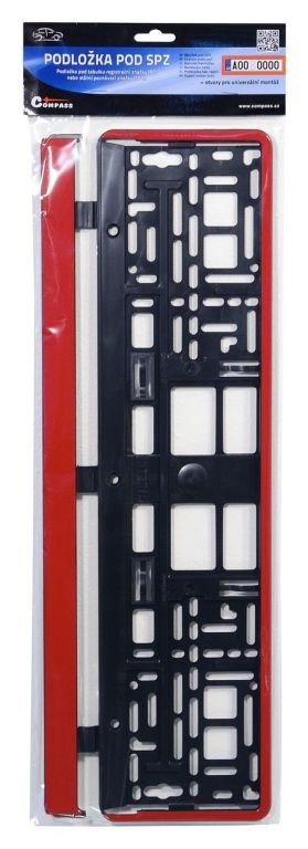 Podkładka pod tablicę rejestracyjną RED STRIP