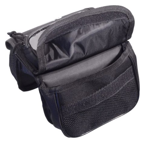 Torba rowerowa na ramę, dwustronna + kieszeń na telefon