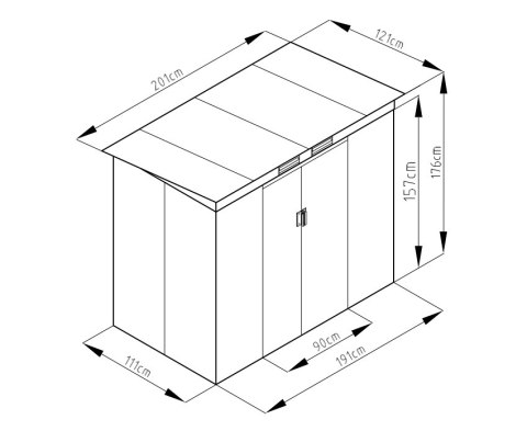 Domek ogrodowy S2001A