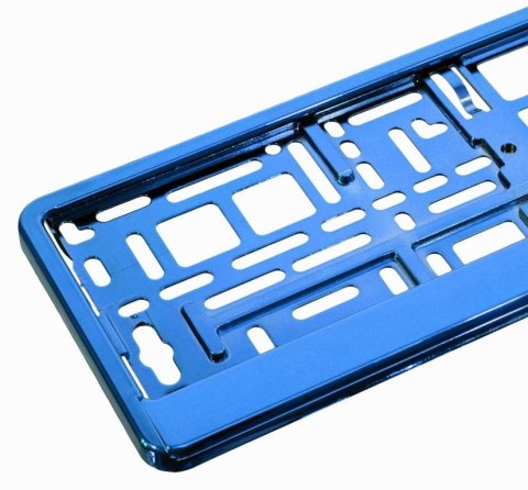 Podkładka pod tablicę rejestracyjną - niebieski metalik