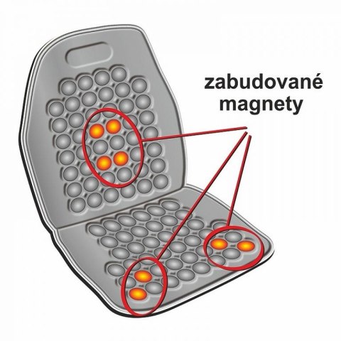 Pokrowiec na fotel masujący z magnesami - szary