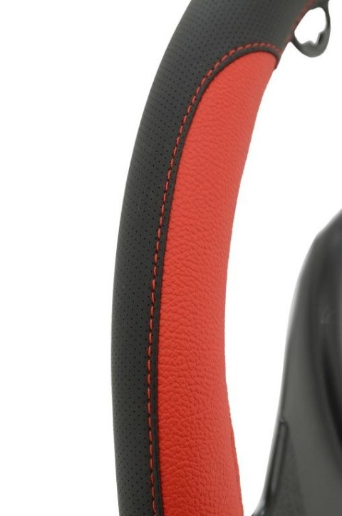 Pokrowiec na kierownicę COLOUR LINE - czerwony / czarny