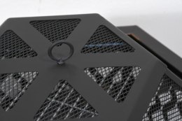 CATARRA HEXAGON Kominek z pokrywą, 60,5 x 70 x 62,5 cm