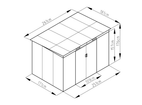 Domek ogrodowy S2001C