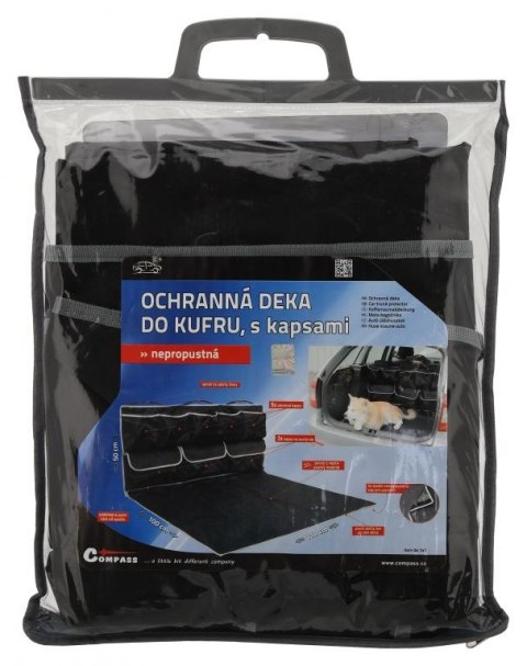Koc ochronny do bagażnika z kieszeniami