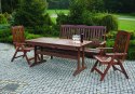 Ławka ogrodowa drewniana LUISA 3-osobowa