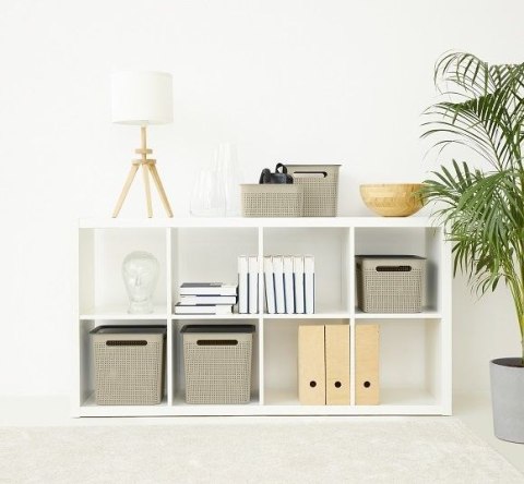 Pojemnik do przechowywania BRISEN, 7 L, plastikowy, biały