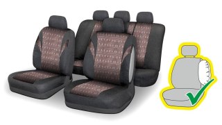 Pokrowce na siedzenia Jack I. Airbag, komplet 9 szt
