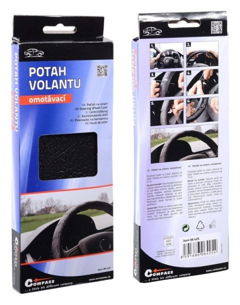 Pokrowiec na kierownice - czarne
