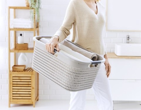 ROTHO Kosz na pranie Clean COUNTRY 40 l, cappuccino