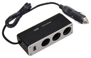 Rozdzielacz 12/24V + USB 1000 mA