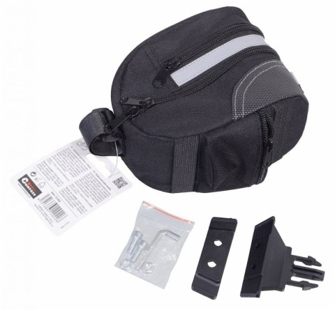 Torba rowerowa pod siodełko z klipsem - 10 x 13 x 17 cm