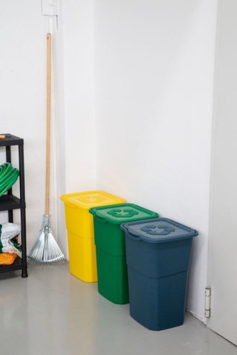 Zestaw 3 ECO pojemników na odpady posortowane 3 x 50 l