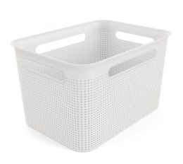 BRISEN Pudełko do przechowywania 16 L, plastik, białe