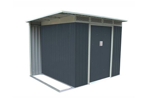 Domek ogrodowy CHESTER A, 184 x 257 x 142 cm, szary