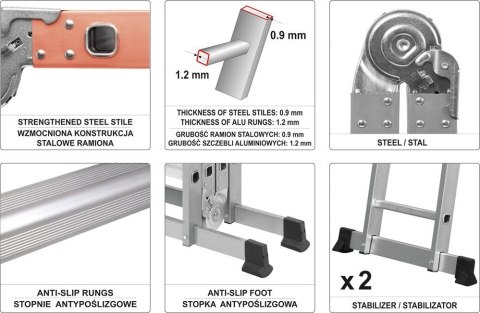 Drabina wielofunkcyjna - 3,4 m